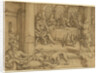 Lazarus Begging for Crumbs from Dives's Table by Heinrich Aldegrever