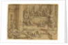 Lazarus Begging for Crumbs from Dives's Table by Heinrich Aldegrever
