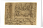 Lazarus Begging for Crumbs from Dives's Table by Heinrich Aldegrever