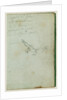 Figure study and inscriptions by Théodore Géricault