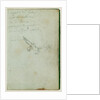 Figure study and inscriptions by Théodore Géricault