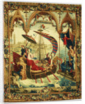 Tapestry: L'Embarquement de l'impératrice, from L'Histoire de l'empereur de la Chine Series by Anonymous