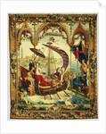 Tapestry: L'Embarquement de l'impératrice, from L'Histoire de l'empereur de la Chine Series by Anonymous