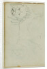 Lion walking, face of lion by Théodore Géricault