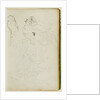 Lion studies by Théodore Géricault