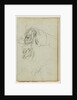 Three lion studies by Théodore Géricault