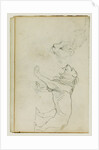 Lion walking, head of a lioness by Théodore Géricault