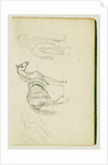 Three horse studies by Théodore Géricault