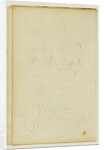Sketches of head and hind legs of a lion by Théodore Géricault
