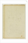 Sketches of head and hind legs of a lion by Théodore Géricault