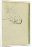 Seated Stag by Théodore Géricault