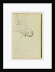 Seated Stag by Théodore Géricault