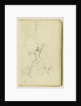 Three studies of a nude man with bow and arrow, standing cavalier by Théodore Géricault