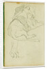 Seated lion by Théodore Géricault
