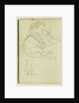 Seated lion by Théodore Géricault