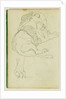 Seated lion by Théodore Géricault