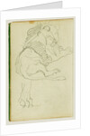 Seated lion by Théodore Géricault