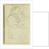 Seated lion by Théodore Géricault