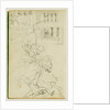 Two compositional studies of a lion hunt by Théodore Géricault