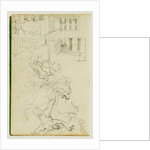 Two compositional studies of a lion hunt by Théodore Géricault