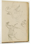 Three horse studies by Théodore Géricault