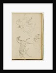 Three horse studies by Théodore Géricault