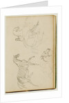 Three horse studies by Théodore Géricault