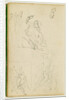 Three compositional studies of figure group by Théodore Géricault