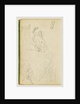 Three compositional studies of figure group by Théodore Géricault