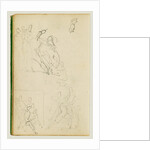 Three compositional studies of figure group by Théodore Géricault
