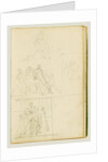 Four compositional studies for a group of figures by Théodore Géricault