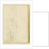 Four compositional studies for a group of figures by Théodore Géricault