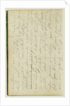 Draft letter by Théodore Géricault