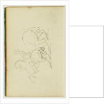 Man on a rearing horse, study of hind legs of horse by Théodore Géricault