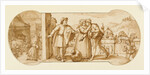 Taddeo Returning Home with the Sack of Stones and in Bed Recovering from His Fever by Federico Zuccaro