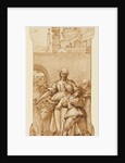 Taddeo at the Entrance to Rome Greeted by Toil, Servitude, and Hardship, and by Obedience and Patience (the Ass and Ox) by Federico Zuccaro