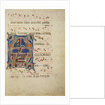 Initial M: The Death of Saint Dominic by Bolognese Illuminator of the First Style