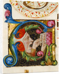 Initial A: A Man Singing by Anonymous