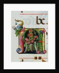 Inhabited Initial A by Anonymous