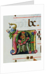 Inhabited Initial A by Anonymous