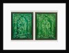 Stove Tile Depicting Alexander the Great, Stove Tile Depicting Nimrod by Georg Leupold