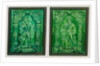 Stove Tile Depicting Alexander the Great, Stove Tile Depicting Nimrod by Georg Leupold