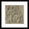 Holy Family with Saint John the Baptist Adored by an Unidentified Figure by Bartolomeo Cesi