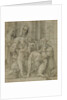 Holy Family with Saint John the Baptist Adored by an Unidentified Figure by Bartolomeo Cesi