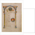 Numa Pompilius, Zodiacal Sign of Aquarius by Anonymous