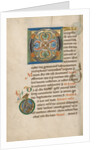 Decorated Initial O, Inhabited Initial D by Anonymous