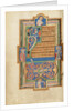 Decorated Text Page with a VD Monogram by Anonymous