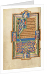 Decorated Text Page with a VD Monogram by Anonymous