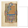 Decorated Text Page with a VD Monogram by Anonymous