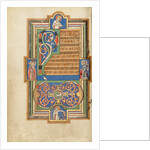 Decorated Text Page with a VD Monogram by Anonymous